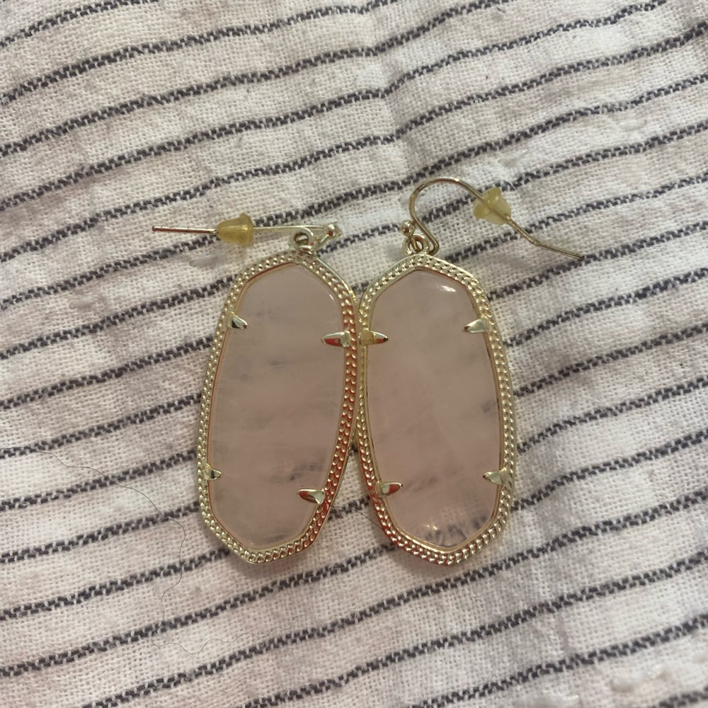 Kendra Scott Gold and Pink Earrings